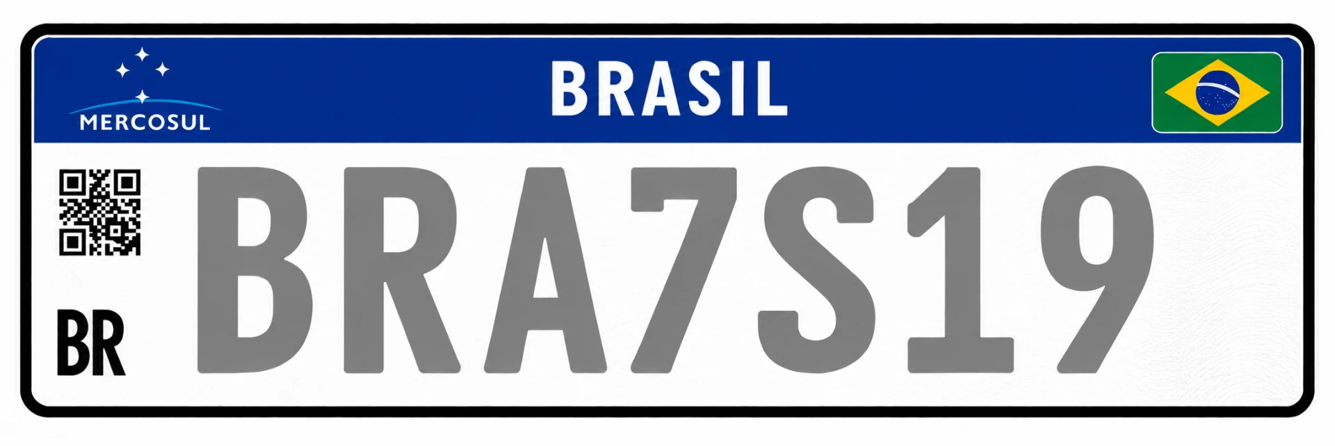Placa Mercosul — Colecionador (Mercosul)