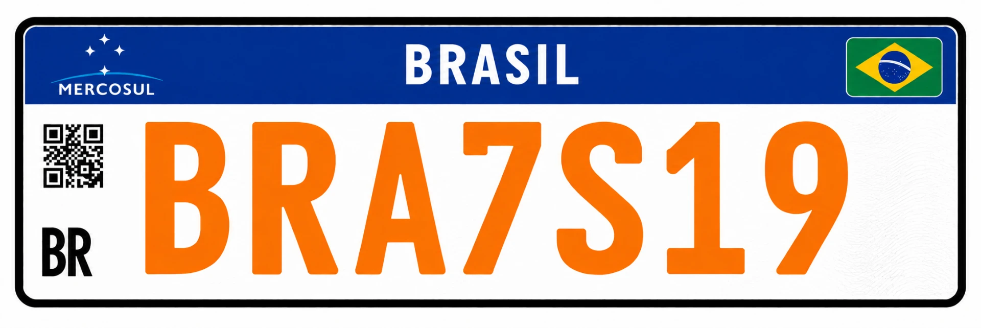 Placa Mercosul — Diplomático