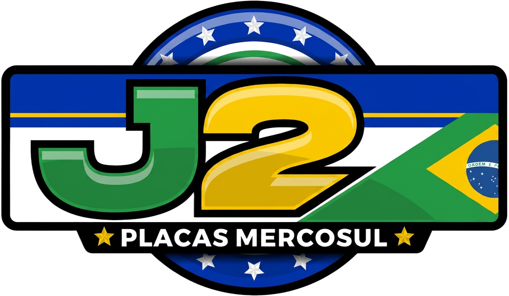 J2 Placas Mercosul