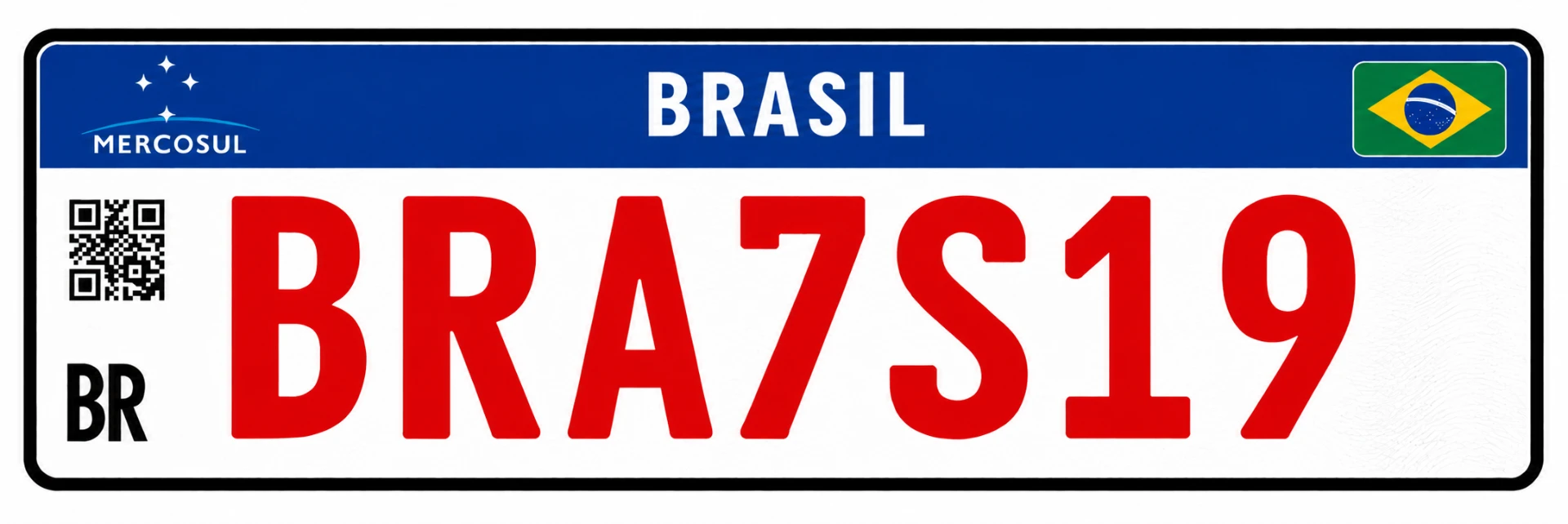 Placa Mercosul — Comercial